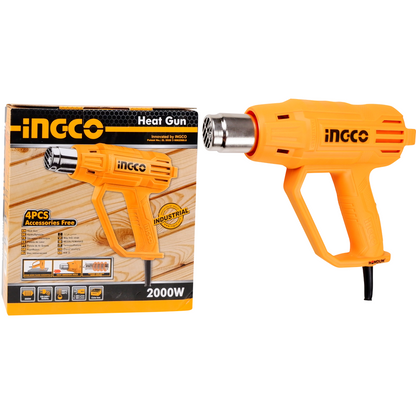 INGCO HG200078 Heat Gun 2000W with Nozzles
