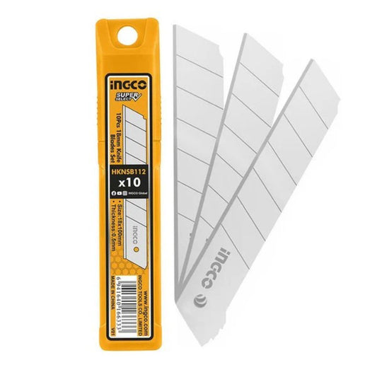 INGCO HKNSB112 18mm Knife Blades Set (Pack of 10)