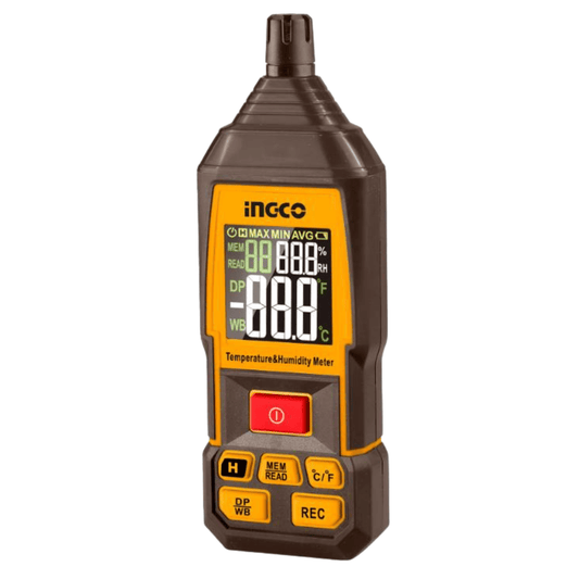 Ingco HETHT031 Digital Humidity & Temperature Meter with Backlight & Dew Point Function