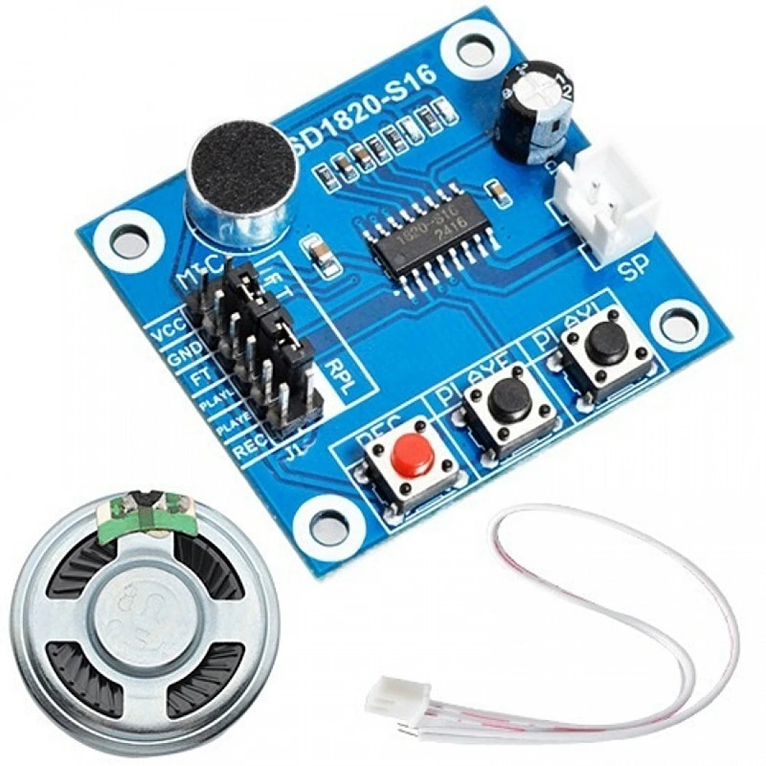 ISD1820 Record and Playback Module Voice Board With On Board Mic and Loud Speaker