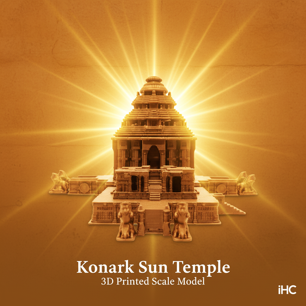 Konark Sun Temple – Saffron Background