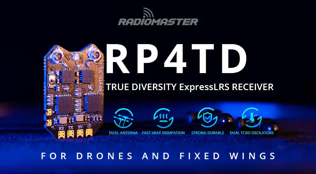 RadioMaster RP4TD ExpressLRS 2.4GHz Diversity Receiver