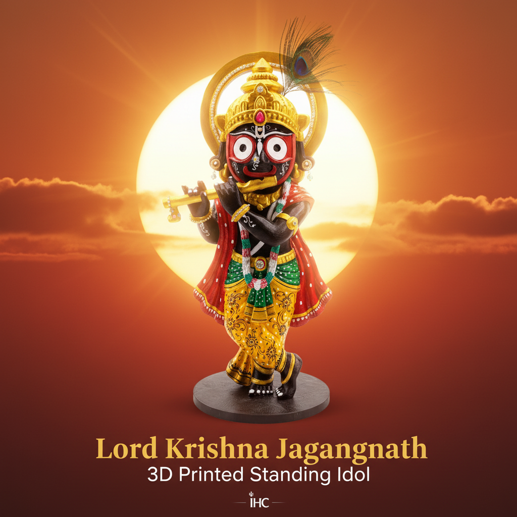 Lord Krishna Jagannath – Saffron Sunrise