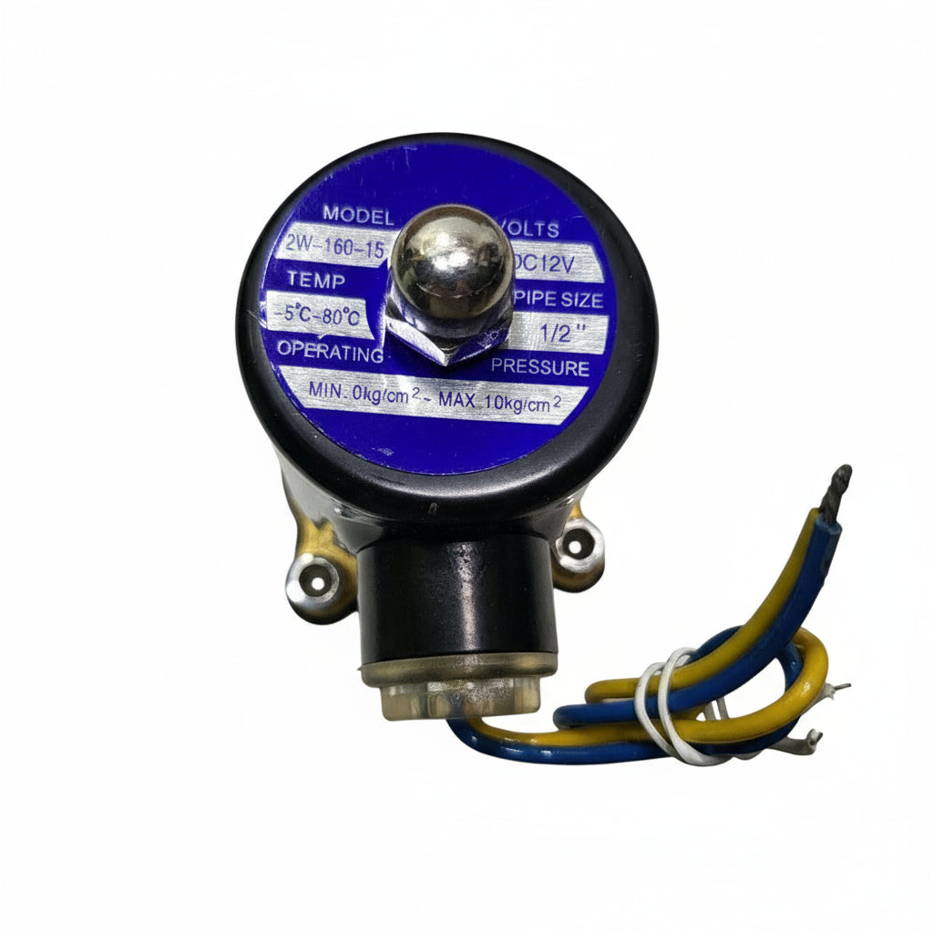 Mechanical component with wires on a white background
