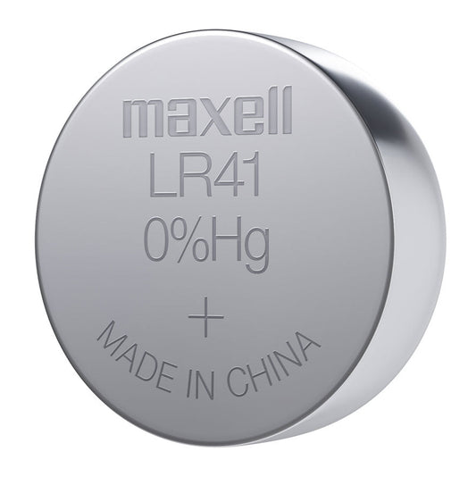 Maxell LR41 (192, AG3) 1.5V Micro Alkaline Coin Battery (Pack Of 2)