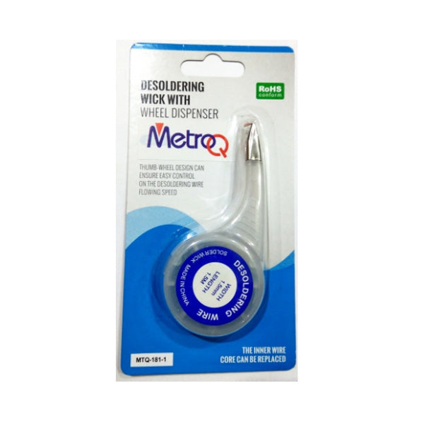 Desoldering Wire, 2.5 mm Width, 1.5 m Length