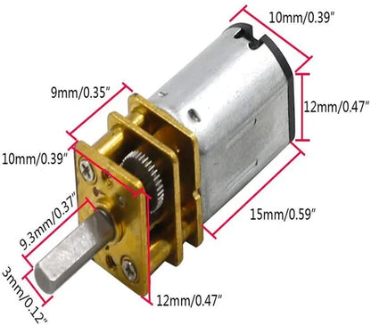 100 RPM 6V N20 DC Micro Metal Gear-box Motor