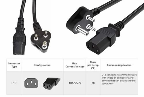 NP TECH Desktop Power Cable Platinum 1.5 Meter 3 Pin Copper