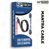 NP TECH USB to Mantra Cable 1.5 Meter biometric Device Finger Print Scanner