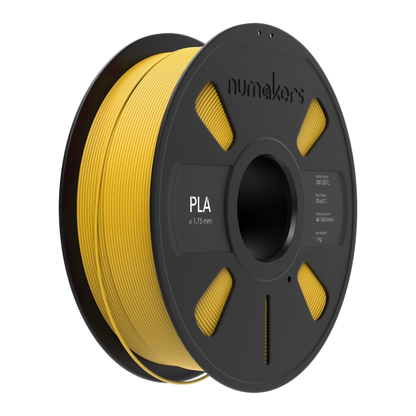 Numakers PLA+ Filament – Bahama Yellow – 1.75 mm / 1 kg