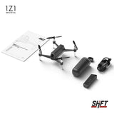 IZI SHIFT RED: HI-LITE package Nano Drone Camera 5MP FHD 1080P Patented 3D-Sensing Controller Autonomous Follow Me Mode 13 Mins Fly time Quadcopter UAV