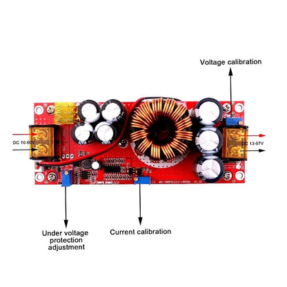 1800W 40A DC to DC Adjustable Constant Voltage and Current Power Supply Boost converter Module