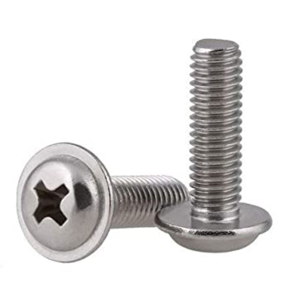 M6x25mm Integrated Washer Phillips Head (Pack of 10)