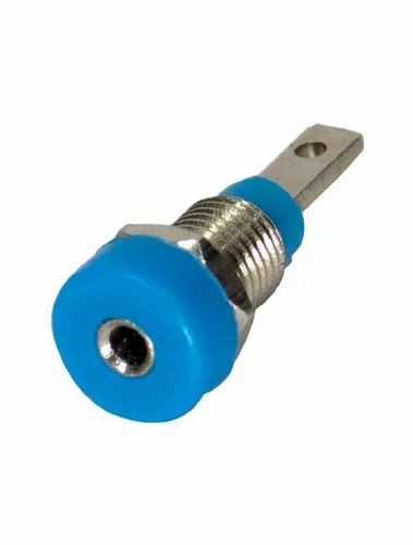 2mm Banana Socket Female Panel Mount Type - Blue