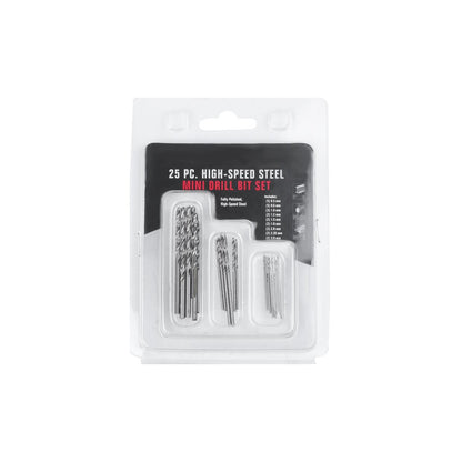 25Pcs High Speed Steel Drill Bit Set (0.5 to 3.0 mm)