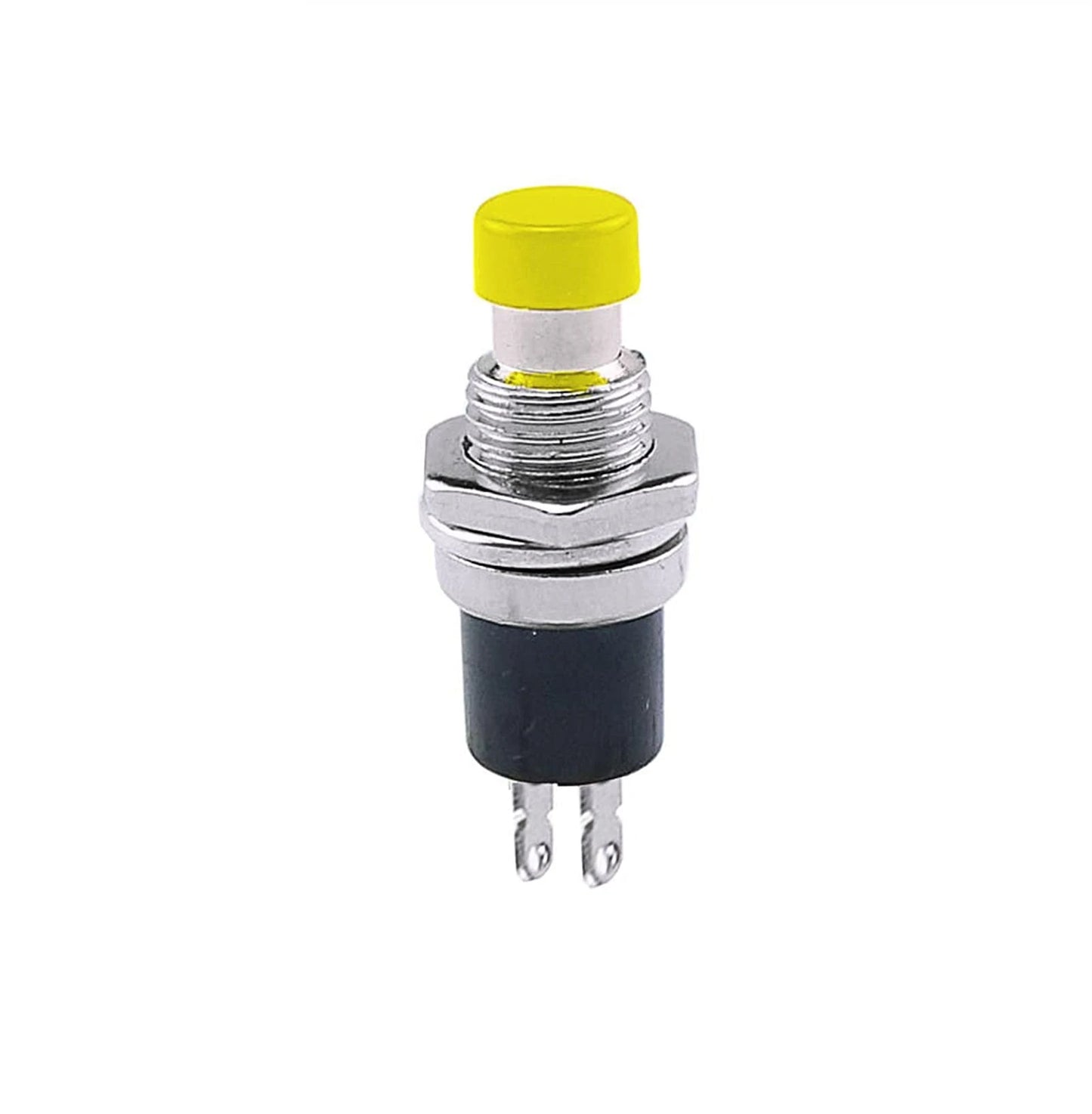 PBS 110 Yellow Panel Mount Momentary Reset Push Button Switch (1 Pc)