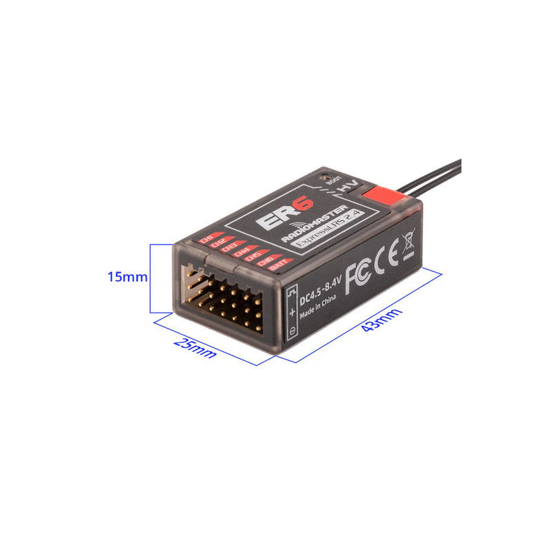 Radiomaster ER6 2.4GHz ELRS PWM Receiver