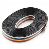 Rainbow 10 Core Color Flat Ribbon Wire Cable - 1 Meter
