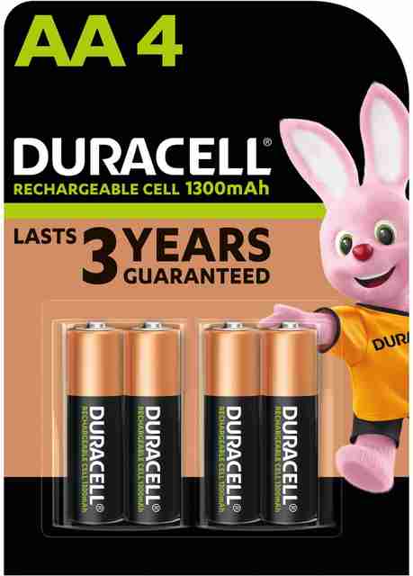 Duracell Rechargeable AA 1300mAh Batteries (Pack of 4)