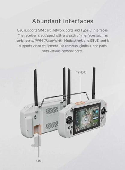 Skydroid G20 2.4ghz to 5.8ghz Remote Controller With GR01 Receiver For 30km Long Distance