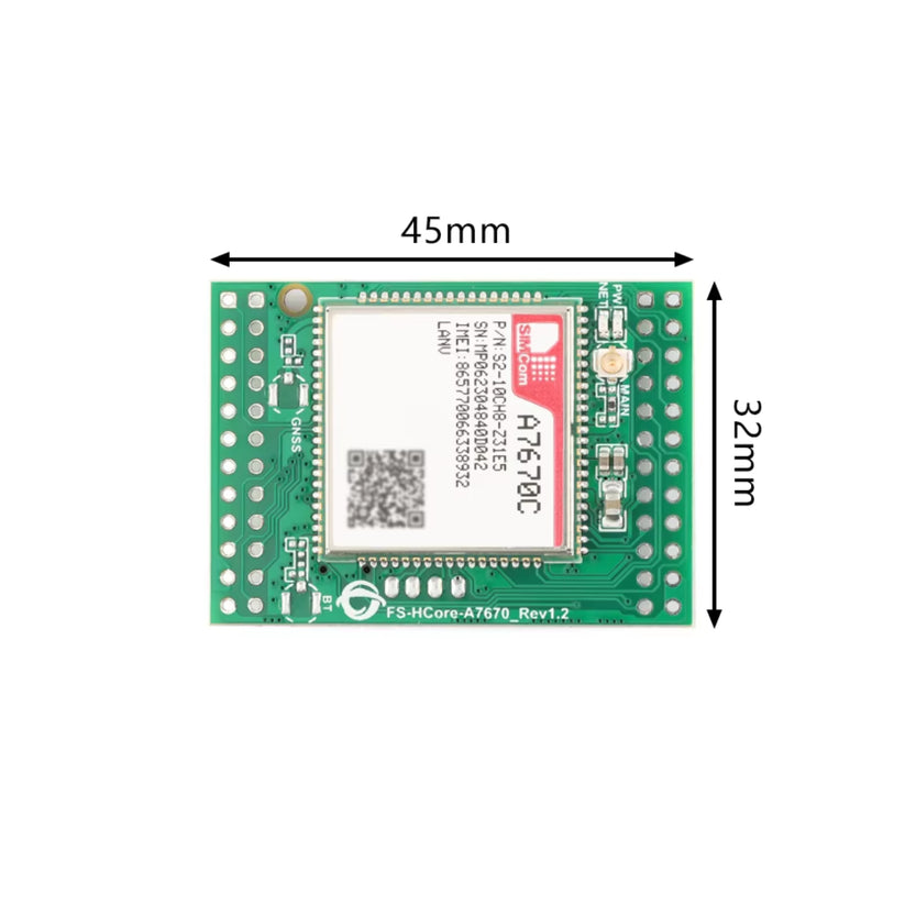 A70670c Sim Module Rst Pin SIM A7670C 4G GSM Module with Antenna (FS-HCore-A7670C) Powerful 4G LT ...