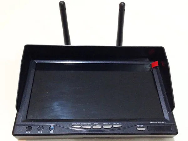 5802D 5.8GHZ FPV 7" DIVERSITY LCD SCREEN RECEIVER MONITOR