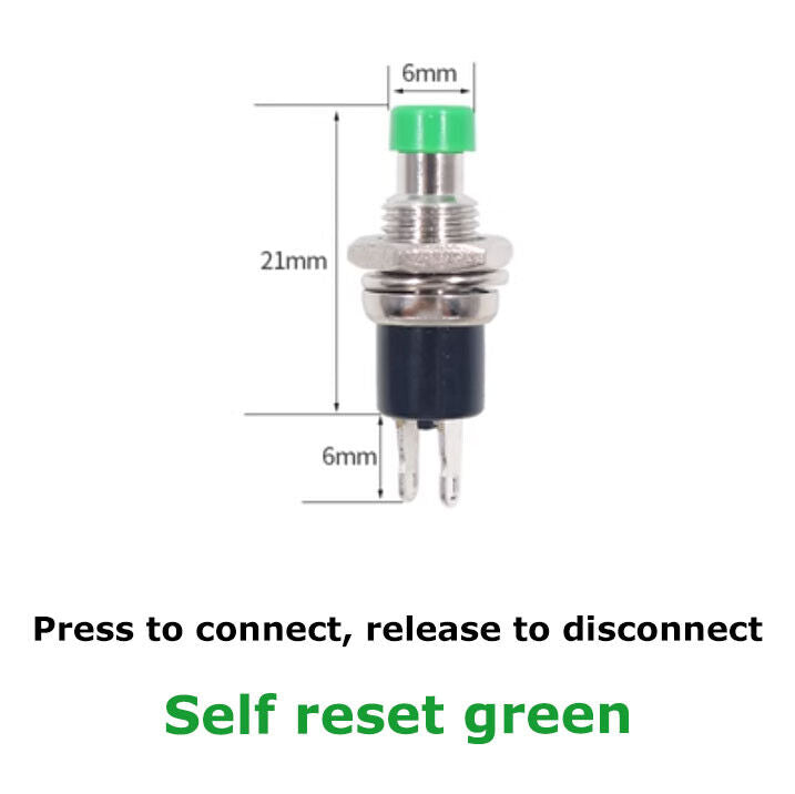 PBS 110 Yellow Panel Mount Momentary Reset Push Button Switch (1 Pc)