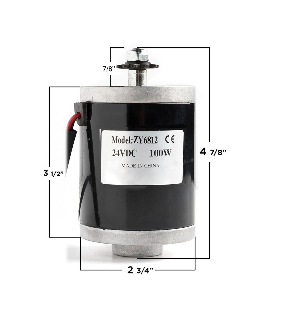100W E-BIKE DC MOTOR MY6812 12V 3550RPM
