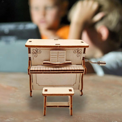 DIY Piano Kit Assembly Kit - Educational 3D Wooden Puzzle Building DIY Kits