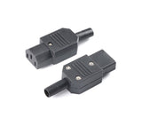 CP-22S Male Female Connector Power Supply IEC Adapter AC 250v 10a Panel Mount