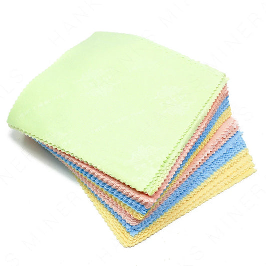 Microfiber Cloth Cleaning Screen Camera Lens Phone Glasses (Pack of 4)