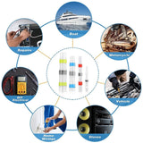 250 Pcs Heat Shrink Solder Sleeve Crimpless Butt Connectors Waterproof