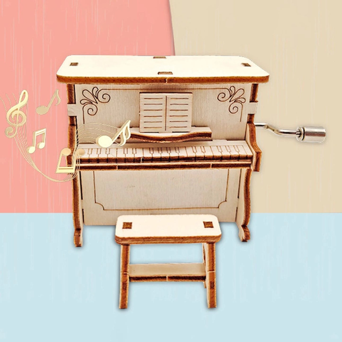 DIY Piano Kit Assembly Kit - Educational 3D Wooden Puzzle Building DIY Kits