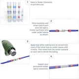 250 Pcs Heat Shrink Solder Sleeve Crimpless Butt Connectors Waterproof