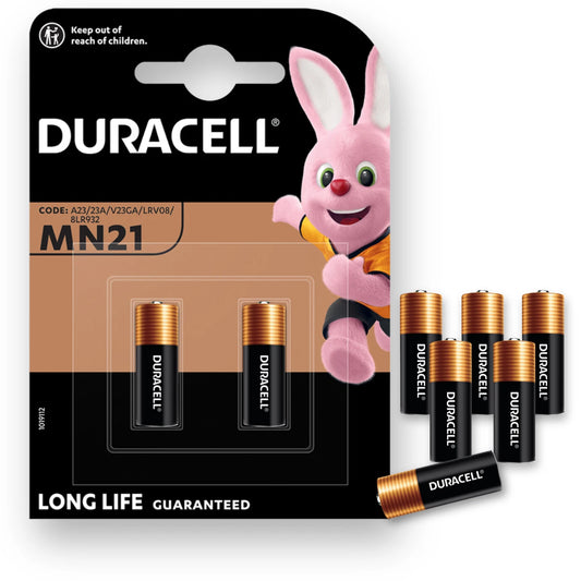 Duracell MN21 ( A23 ) 12V Alkaline Battery (Pack Of 2)