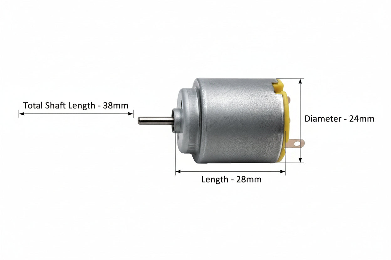 DC Toy Motor Round (28x24mm)