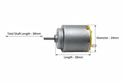 DC Toy Motor Round (28x24mm)