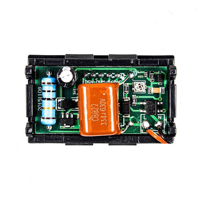 AC Voltmeter Red 0.56inch AC220V Two Wire AC Voltmeter 70V ~ 500V