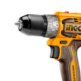 INGCO CDLI20602 Compact Brushless Cordless Drill 20V 60NM Torque with 2 Battery, Charger and 47 pcs Accessories