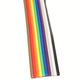 Rainbow 10 Core Color Flat Ribbon Copper Wire Cable - 1  Meter