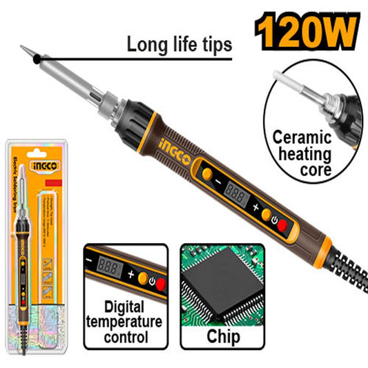 INGCO SI01610 120 Watt Temperature Control Electric Soldering Iron