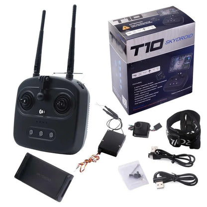 SKYDROID T10 2.4GHZ 10 CH Remote Controller with 10 CH Receiver and FPV Camera