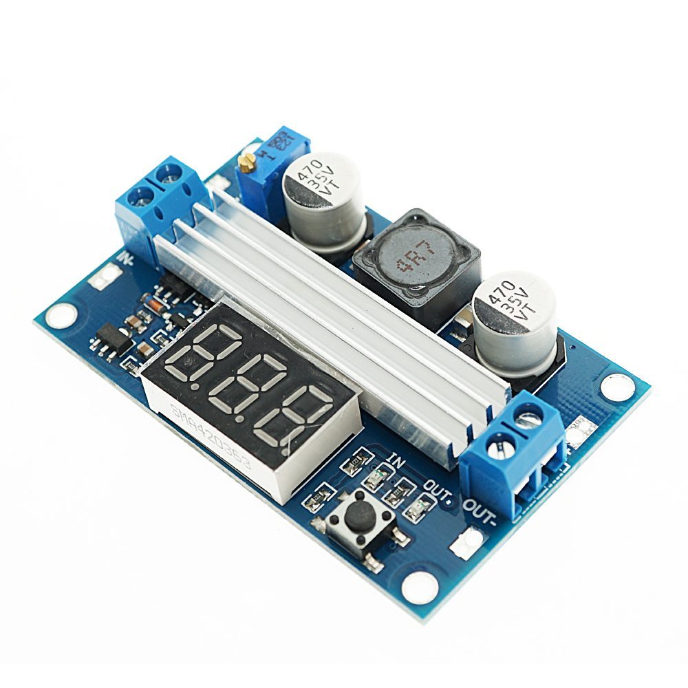LTC1871 DC-DC High Power Adjustable Step-up Module 100W with Digital Voltmeter