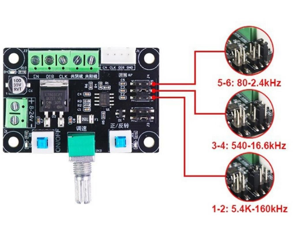 MKS OSC Stepper Motor Controller Pulse PWM Speed Reversing Module 3D Printer