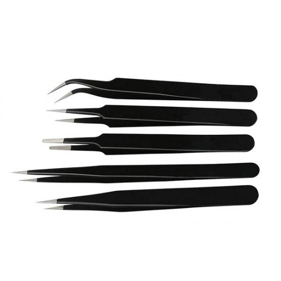Auto Link Tweezers Set of 5 (Model 2A, AA, 7, 5, 9)