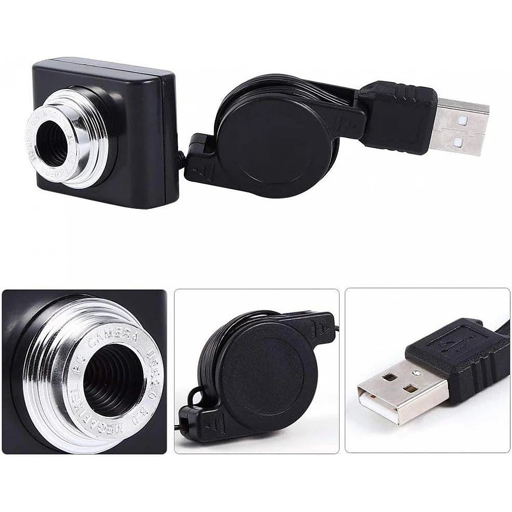 USB Camera 8 MP with Collapsible Cable for Raspberry Pi
