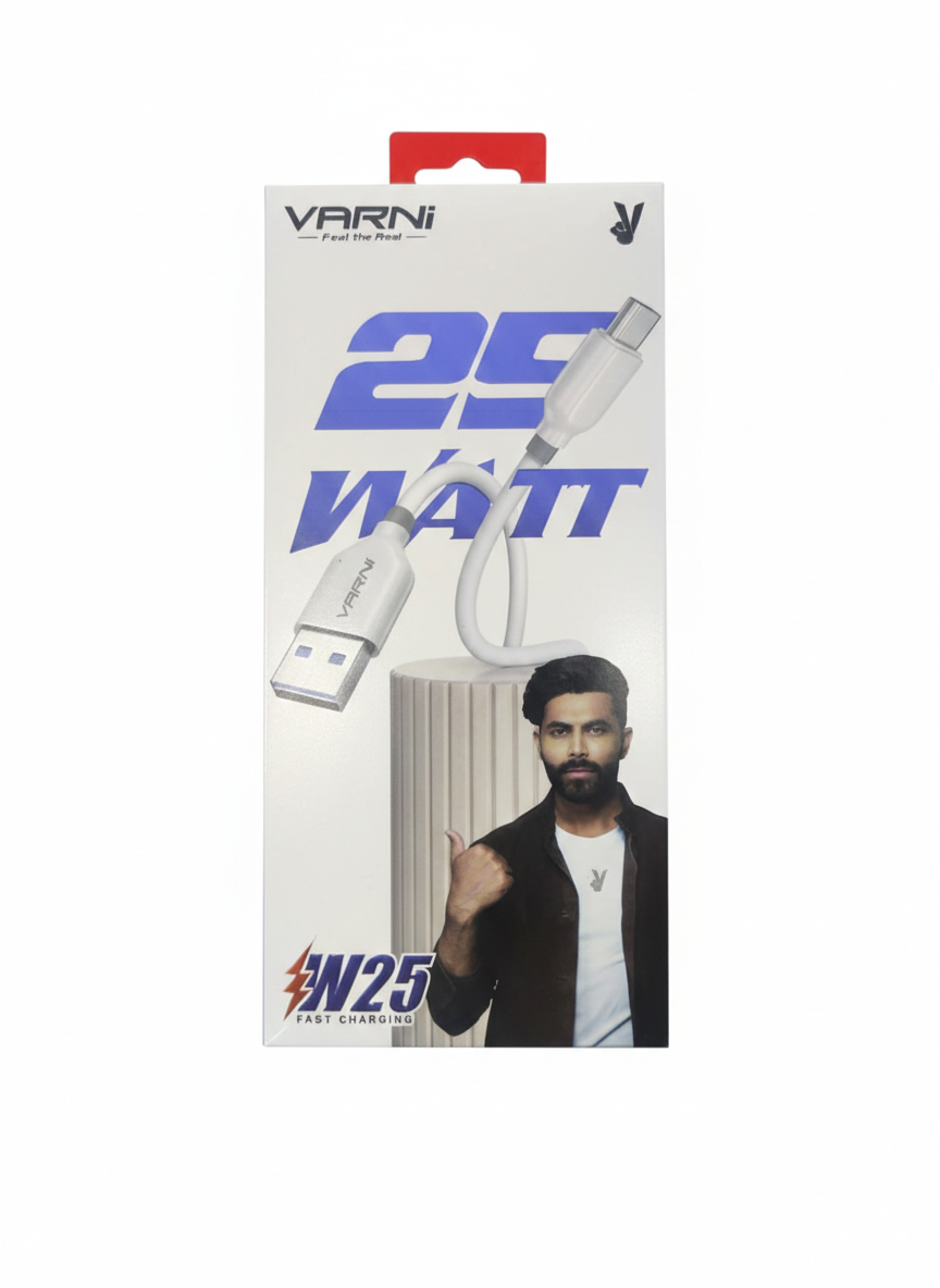 Varni W25 Type C USB Data Cable 25w Fast Charging