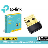 TP-Link USB WiFi Adapter for PC(TL-WN725N), N150 Wireless Network Adapter