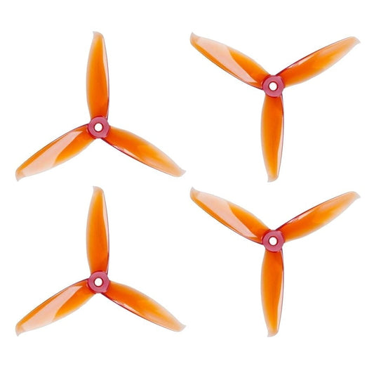 GEMFAN Flash 5152S-3 Tri Blade PC Polycarbonate Propeller, Whiskey (2 Pair- 2 CW+ 2 CCW)