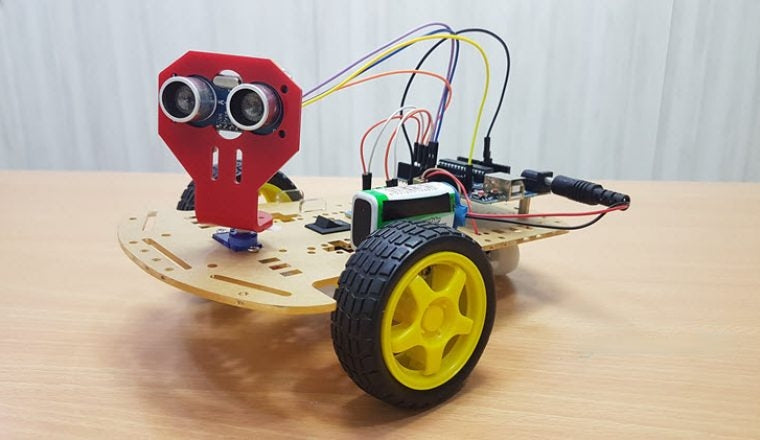 DIY Obstacle Avoiding Robot Kit  Using Arduino (Pre-Programmed)